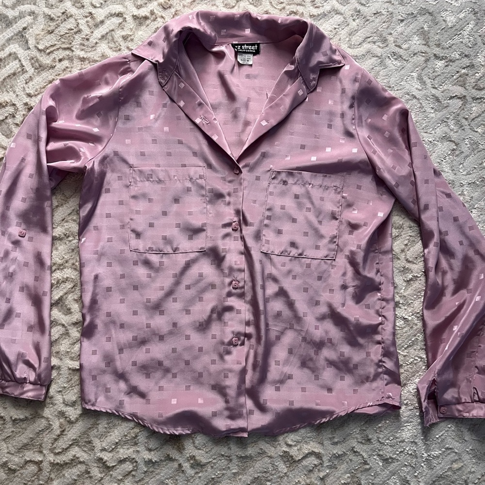 Vintage EZ Street Pink Button-Up Shirt